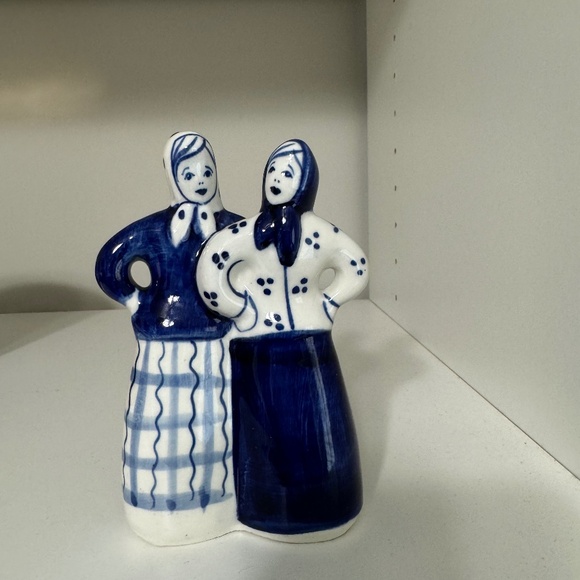 Russian Gzhel Other - Russian Gzhel, handmade, two old ladies